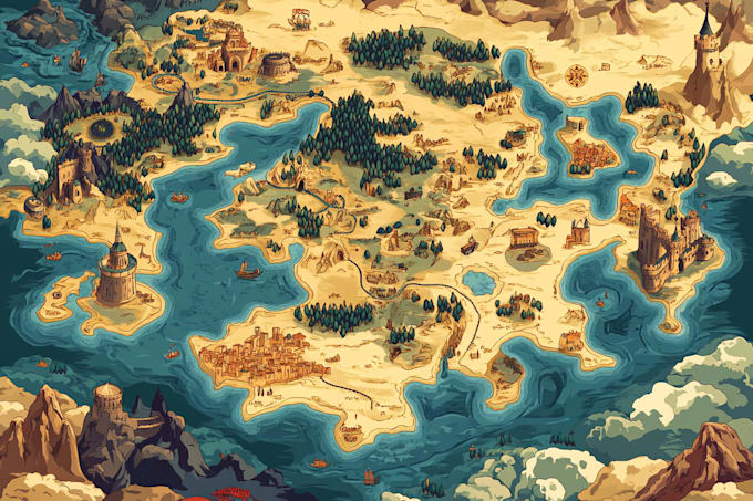 design great map in quality vector illustration