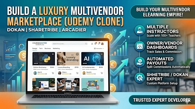 build a multivendor elearning marketplace using sharetribe or dokan