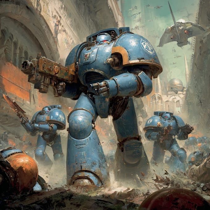 paint warhammer 40k character and creature