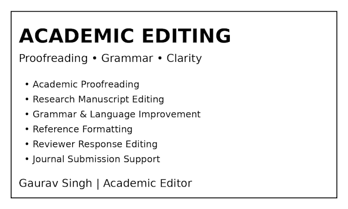 edit and proofread your research paper for journal submission