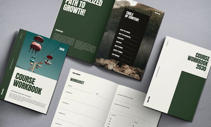 design interactive workbook, worksheet, and ebook design for your business