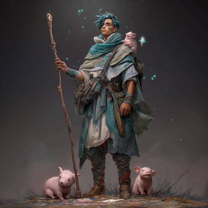 fantasy character art and fantasy character art