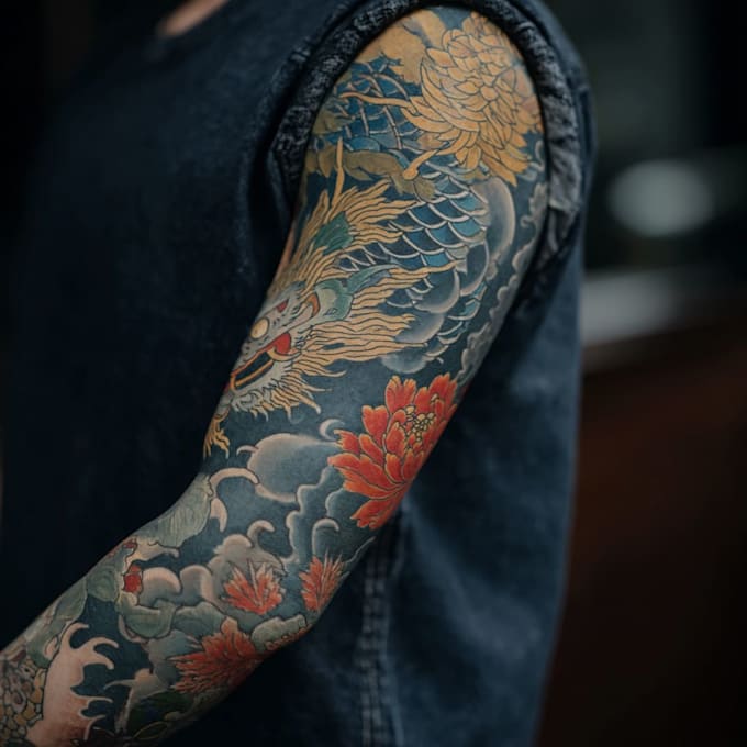 design a tattoo in japanese style