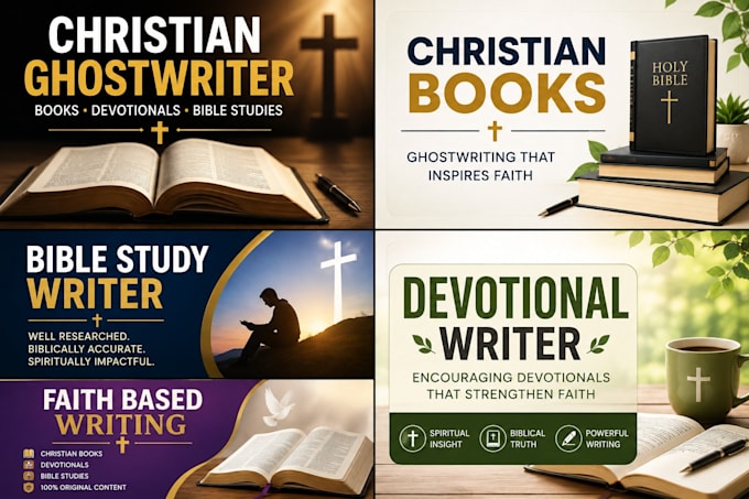 ghostwrite your christian book, devotional or bible study