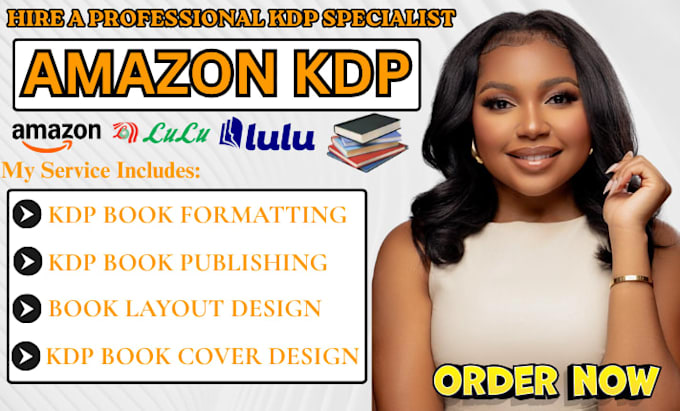 do book formatting, book editing, book publishing on amazon kdp self publishing