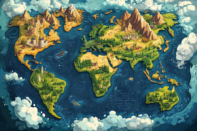 design a custom vector map illustration for your event