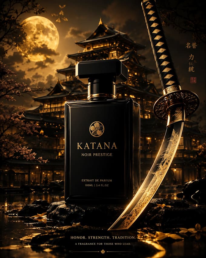 create luxury perfume ads and product advertising images