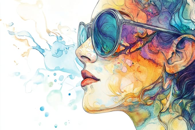 illustrate digitally watercolor illustration