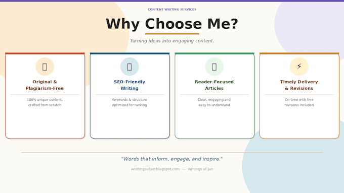 write SEO friendly blogpost and engaging website content