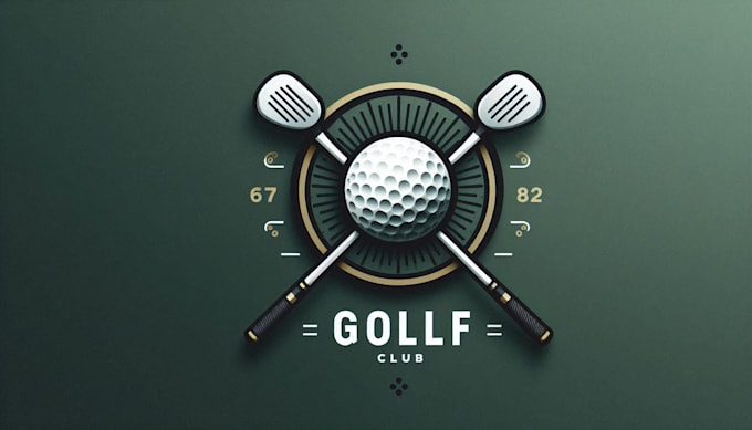 design a unique golf club logo for your brand