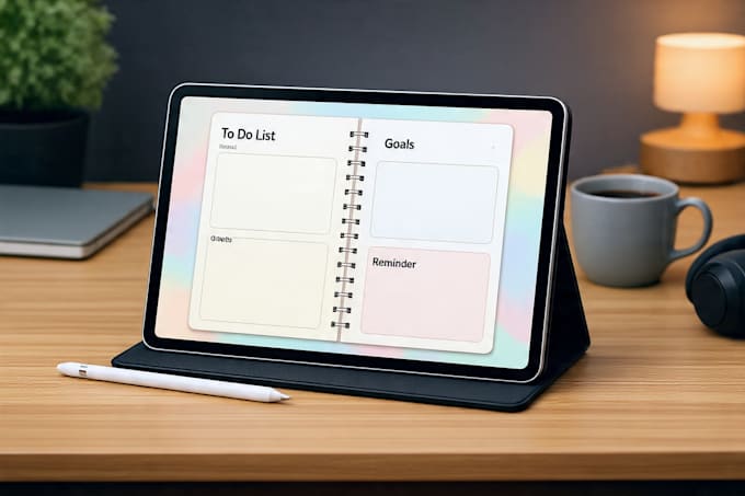 design a custom digital planner for goodnotes and ipad