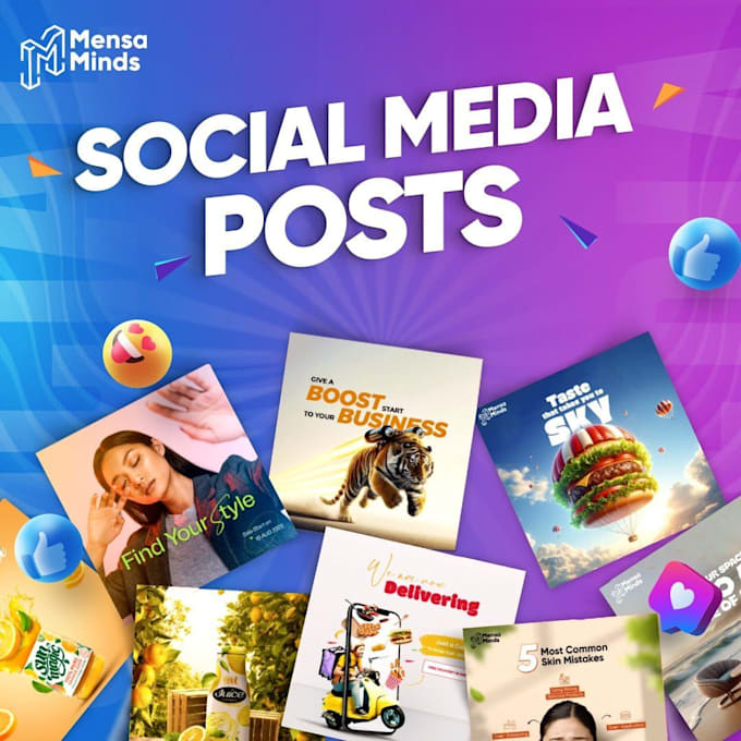 design viral youtube thumbnails, instagram posts and banners