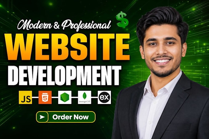 do custom website development as full stack developer, front end developer
