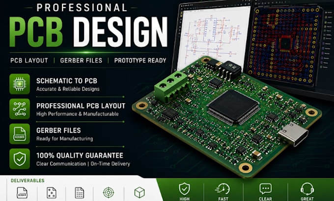 do professional pcb design and circuit board layout