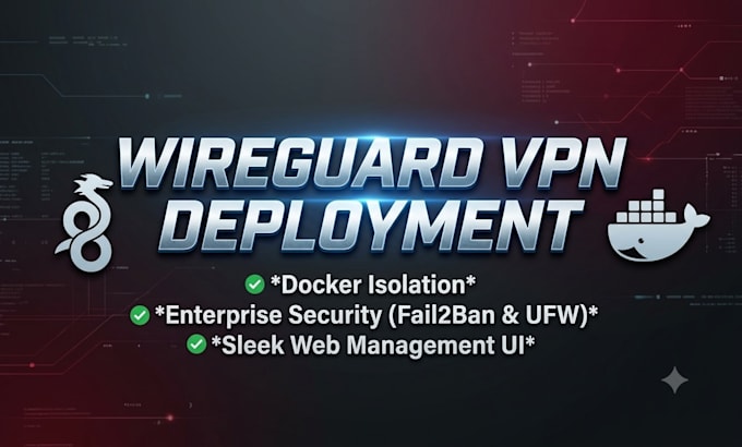 setup secure wireguard vpn server with docker web ui