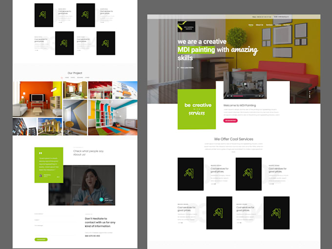 design professional website UI UX with responsive layouts