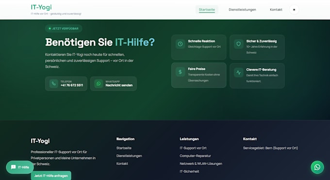 develop modern business website