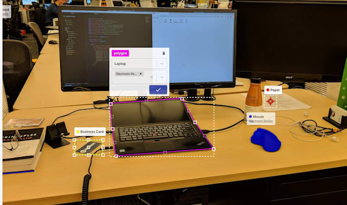 annotate images with bounding box, segmentation masks for ai