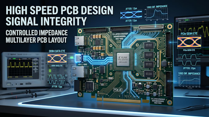 design professional high speed pcb layout and signal integrity solutions