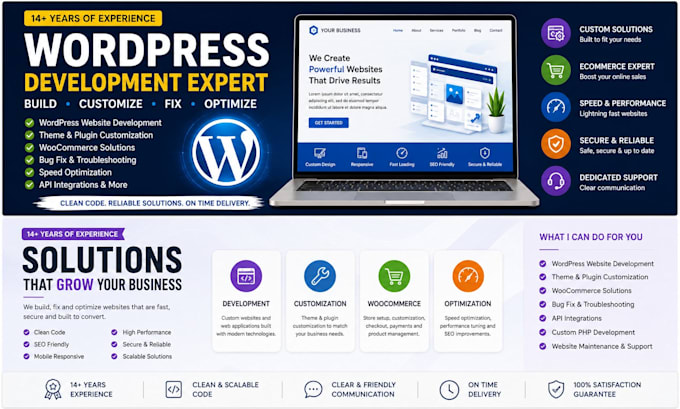 build, customize, fix, or optimize your wordpress website