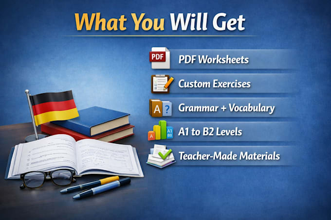 create custom german worksheets and exercises for levels a1 to b2