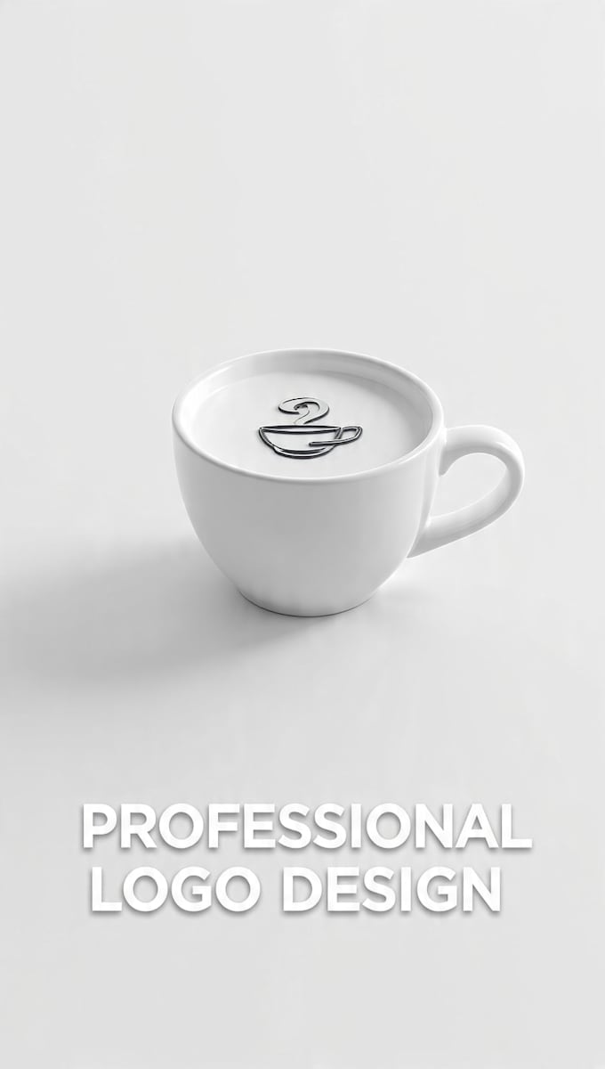 design a modern 3d logo for cafe restaurant