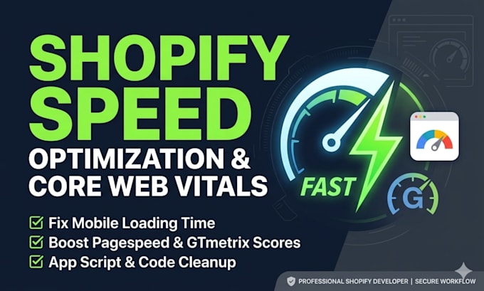 do shopify speed optimization and increase website speed