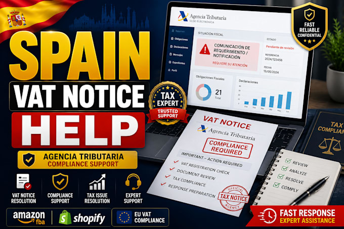 resolve spain vat notice agencia tributaria compliance issues