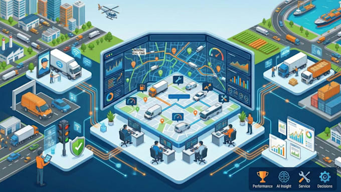 design custom vector map illustration, event map, and isometric map