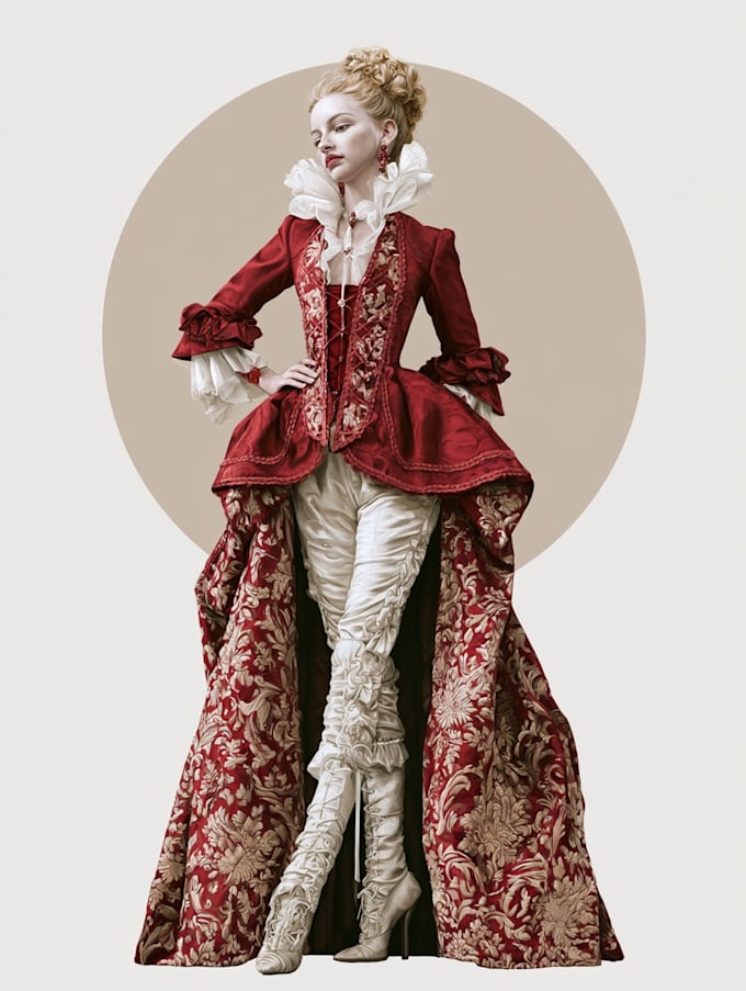 create fashion design illustration and technical drawing
