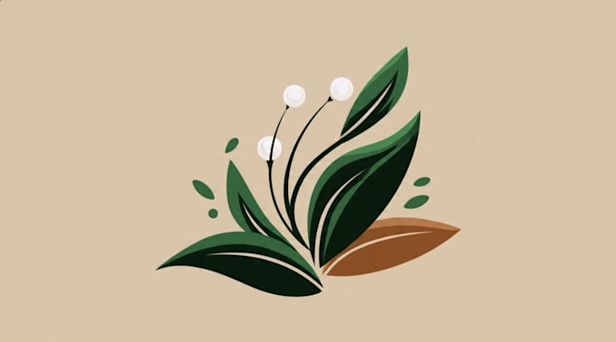 design botanical hand drawn logo