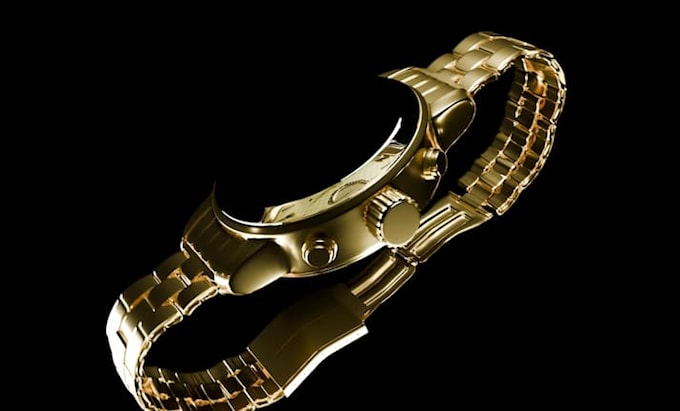 create 3d mechanical cinematic watch animation, 3d wristwatch model 3d rendering