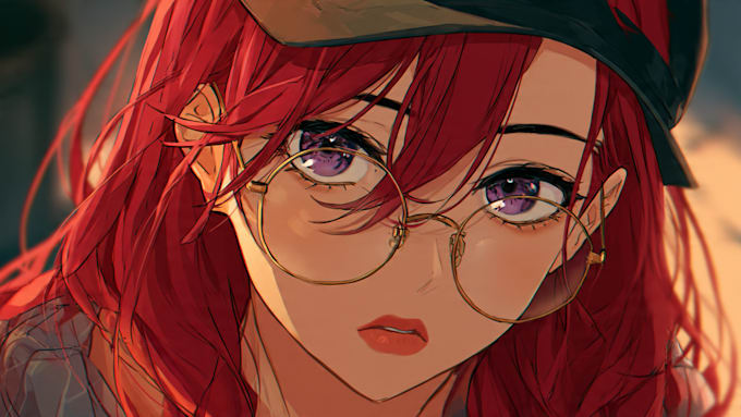 draw anime illustration, vtuber art, visual novel,