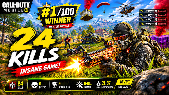 create cinematic gaming youtube thumbnails