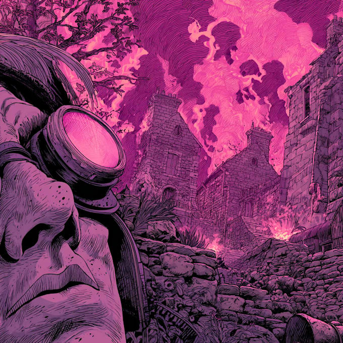 illustrate custom comic book characters and scenes