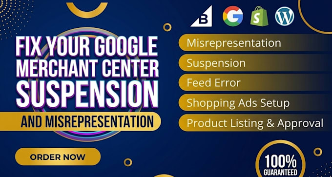 fix google merchant center suspension and misrepresentation