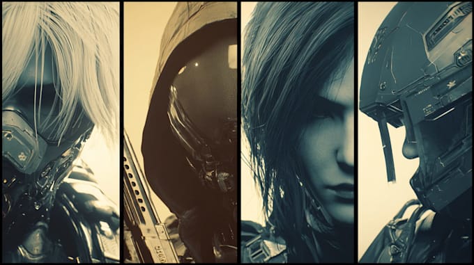 sci fi character illustration or sci fi character