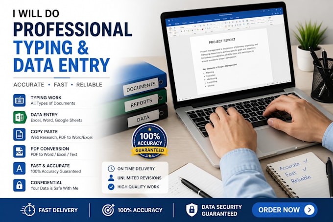 professional document control and typing work