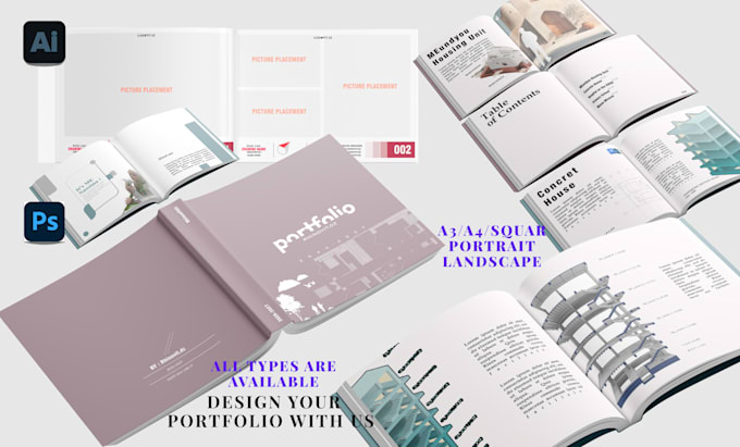 create a professional architecture portfolio