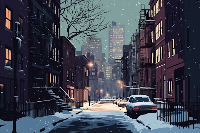 create vector landscape illustrations and posters