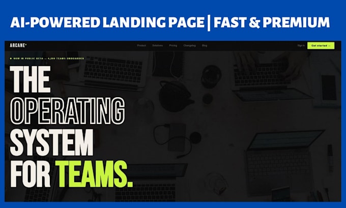 build custom landing page using ai powered design tools