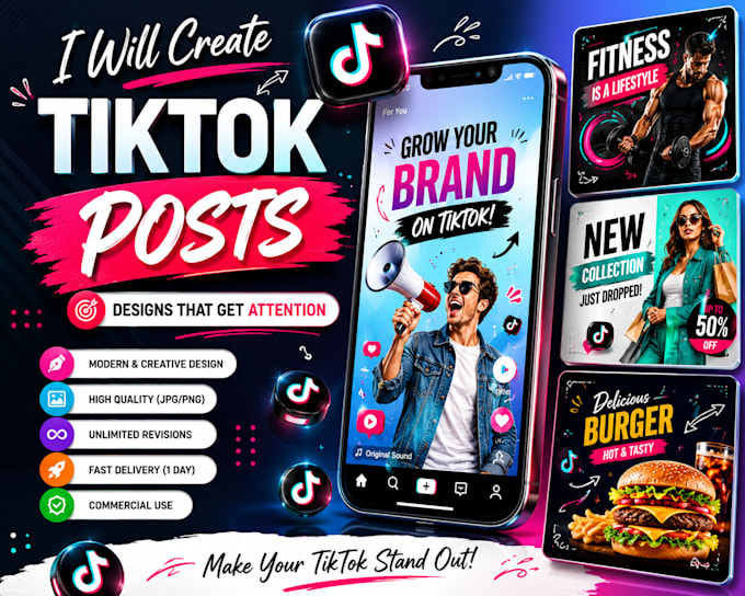 create tiktok post design