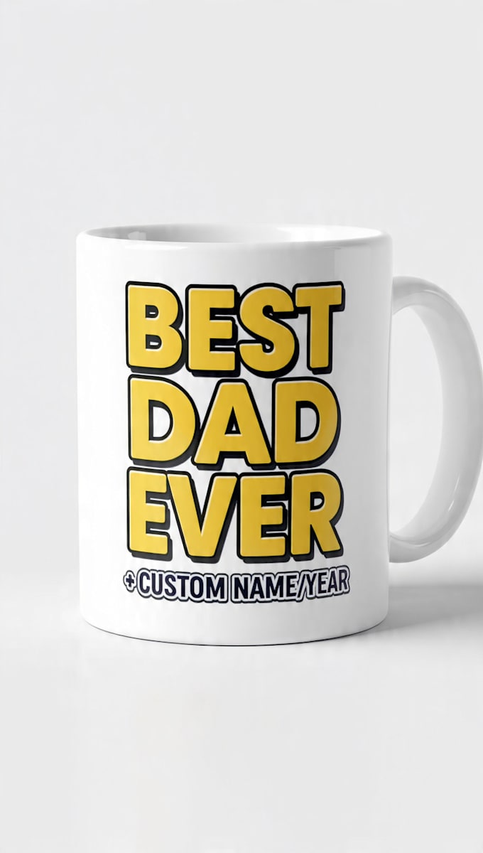 design personalized fathers day mug design