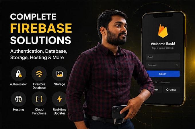 firebase developer web app authentication database integration