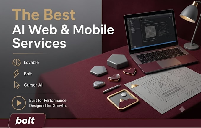 develop modern  websites using lovable, bolt, and replit