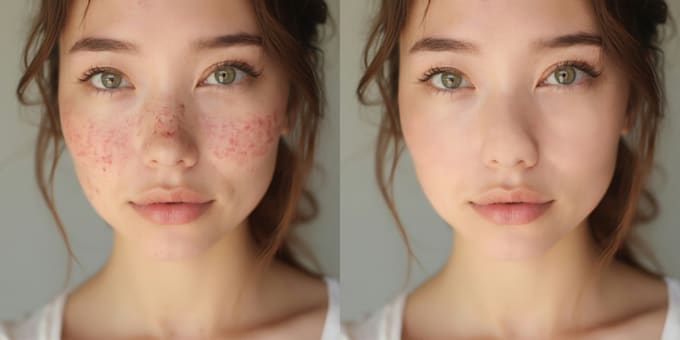 do photo retouching with colour correction
