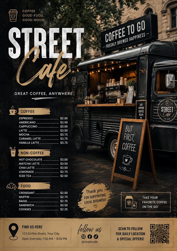 design mouth watering food, restaurant and menu posters
