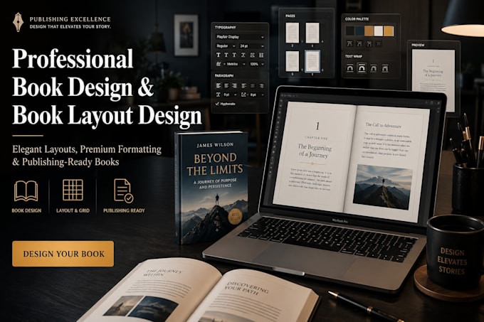 do professional book design and book layout design