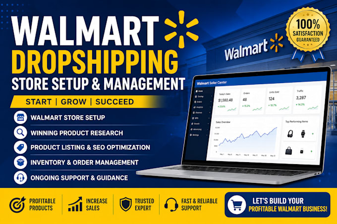 create a profitable walmart drop shipping store