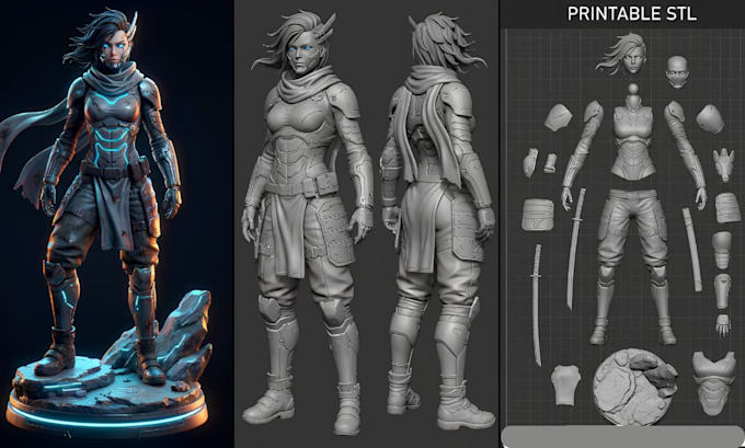 color 3d scan split 3d model cleanup and slice stl to 3mf conversion for bambu